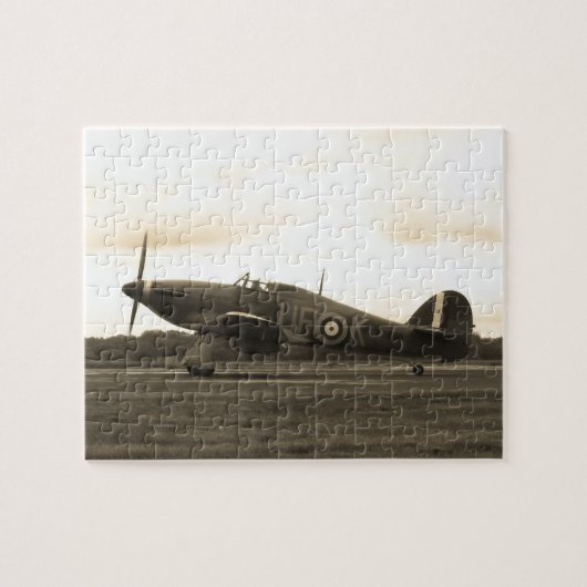 Sepiatone Hawker Hurricane Legpuzzel (Horizontaal)
