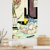 Seppuku van generaal Gidayu 1880 Poster (Keuken)