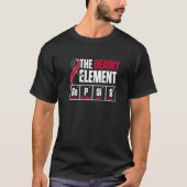 Sepsis Awareness Element Warrior Survivor Support T-shirt (Voorkant)