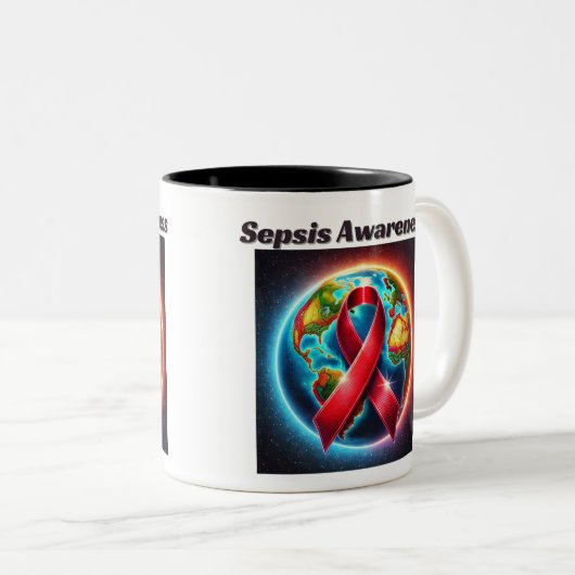 Sepsis Awareness Mok Cups (Voorkant rechts)
