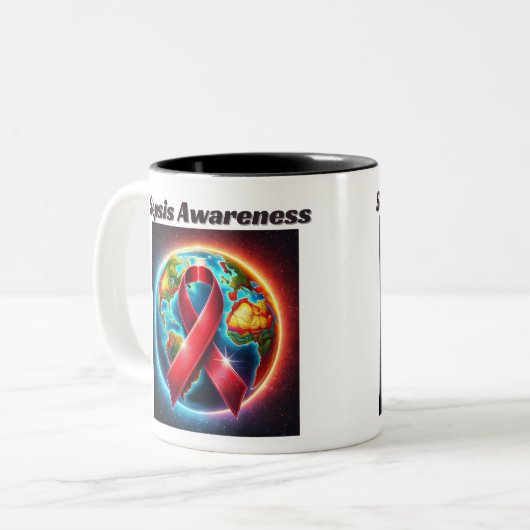 Sepsis Awareness Mok Cups (Voorkant links)
