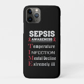 Sepsis Awareness T.I.M.E.-gids Case-Mate iPhone Case (Achterkant)
