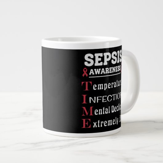 Sepsis Awareness T.I.M.E.-gids Grote Koffiekop (Voorkant rechts)