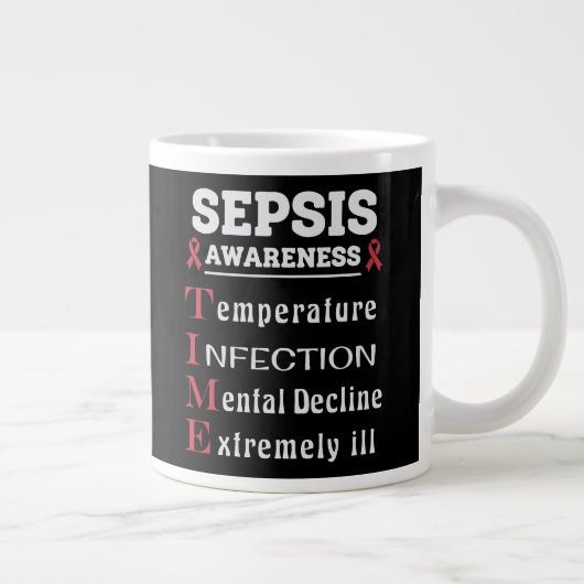 Sepsis Awareness T.I.M.E.-gids Grote Koffiekop (Rechts)