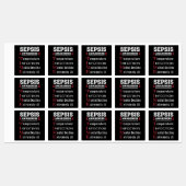 Sepsis Awareness T.I.M.E.-gids Labels (Vel)