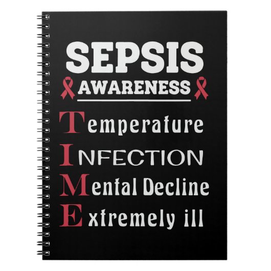 Sepsis Awareness T.I.M.E.-gids Notitieboek (Voorkant)