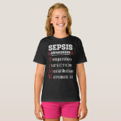 Sepsis Awareness T.I.M.E.-gids T-shirt (Voorkant volledig)