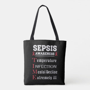 Sepsis Awareness T.I.M.E.-gids Tote Bag