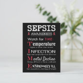 Sepsis Awareness Watch voor TIME Guide Briefkaart (Staand voorkant)
