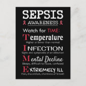 Sepsis Awareness Watch voor TIME Guide Briefkaart (Voorkant)