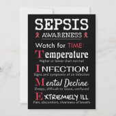 Sepsis Awareness Watch voor TIME Guide Kaart (Voorkant)