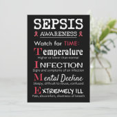 Sepsis Awareness Watch voor TIME Guide Kaart (Staand voorkant)