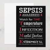 Sepsis Awareness Watch voor TIME Guide Kaart (Voorkant / Achterkant)