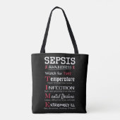 Sepsis Awareness Watch voor TIME Guide Tote Bag (Achterkant)