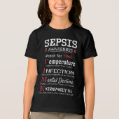 Sepsis Awareness Watch voor TIME Guide Tri-Blend Shirt (Voorkant)