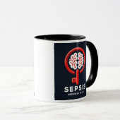 Sepsis bewustzijn is de belangrijkste Mok cups (Voorkant rechts)
