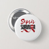 Sepsis Survivor Awareness Ronde Button 5,7 Cm (Voorkant /achterkant)