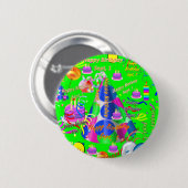 Sept, 1 Button van de geboorte van kinderen (Voorkant /achterkant)