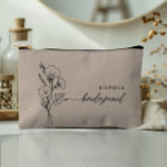 Sept Birth Month Flower Personalized Bridesmaid Etui<br><div class="desc">These thoughtful, elegant small bags make the perfect gift for your bridesmaids—a beautiful way to show your appreciation for their love and support. Whether it's for a bridal party gift, a bachelorette party favor, or a bridesmaid proposal, these bags are a meaningful keepsake they’ll cherish for many years. Each bag...</div>