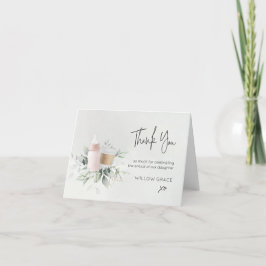 Sept n Zie Nieuwe baby ingevuld Dank je creditcard Bedankkaart