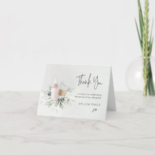 Sept n Zie Nieuwe baby ingevuld Dank je creditcard Bedankkaart