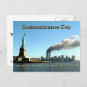 Sept. van de Dag van de herinnering 911 11, 2001 Briefkaart (Voorkant / Achterkant)