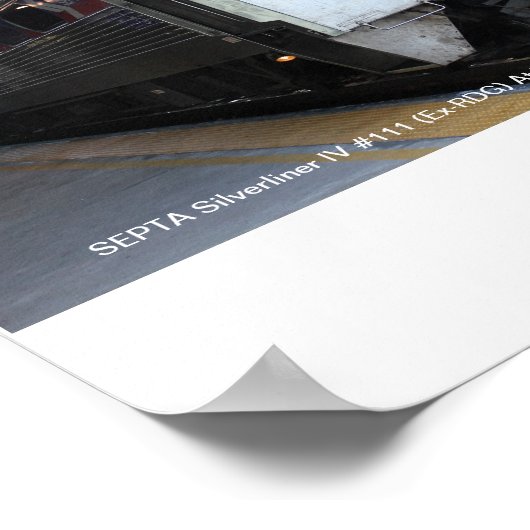 SEPTA Silverliner IV #111 bij Wilmington Poster (Hoek)