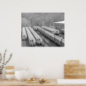 Septa Transit M-3 Market Frankford Line Cars wide Poster (Keuken)