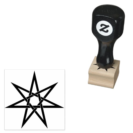 Septagramstempel Rubberstempel (Gestempeld)