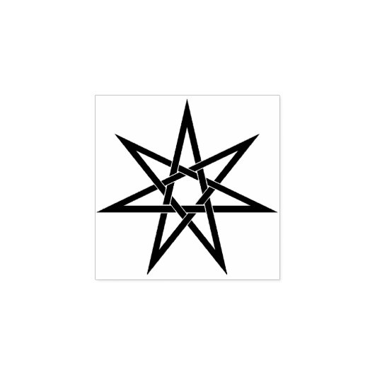 Septagramstempel Rubberstempel (Afrduk)
