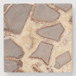 Septarian Nodule Cross section Interessant Rocks Stenen Onderzetter