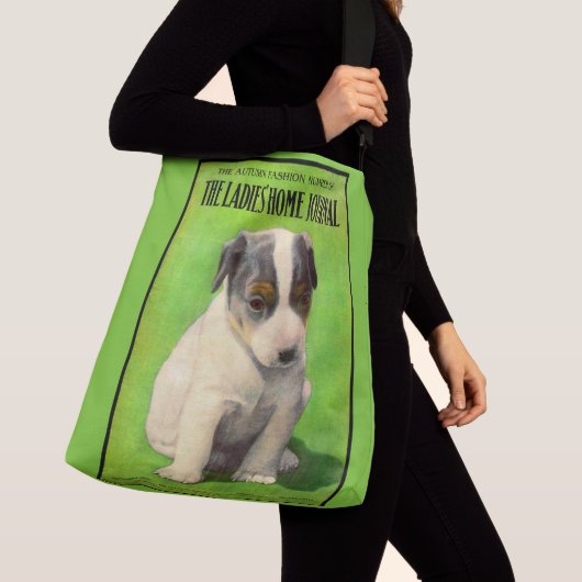 September 1906 Damesdagblad cover puppy Crossbody Tas (Dichtbij)