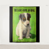 September 1906 Damesdagblad cover puppy Wandkleed (Voorkant)