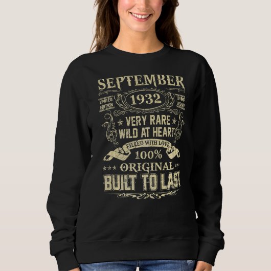 September 1932 90 jaar oud 90ste verjaardag trui (Voorkant)