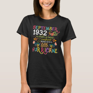 September 1932 Meisjes zijn 90 jaar oud meisje T-shirt