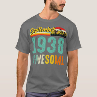 September 1938 Verjaardagscadeau Shirt Vintage Sep