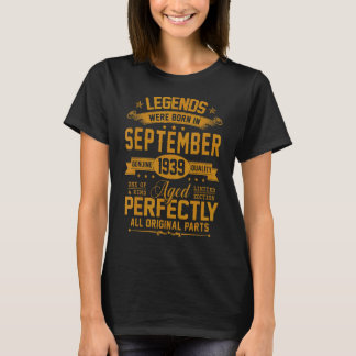 September 1939 83e verjaardag 83 Oude Mannen Wome T-shirt