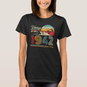 september 1942 80e verjaardag 80 jaar oud t-shirt