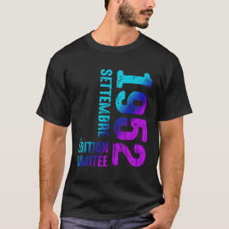 September 1952 Jaar 1952 Vintage 1952 sinds 1952 R T-shirt