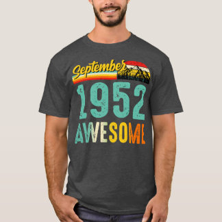 September 1952 Verjaardagscadeau Shirt Vintage Sep