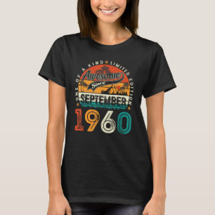 September 1960 63 Jaar Oud 63e Verjaardag Mannen W T-shirt