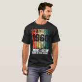 september 1960 dag 60 jaar oud 60e billen t-shirt (Voorkant volledig)