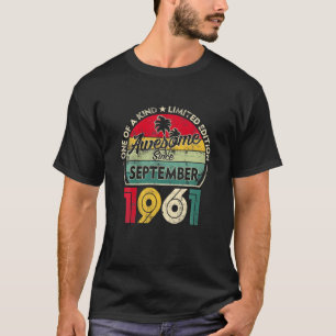  september 1961 60e verjaardag 60 jaar t-shirt