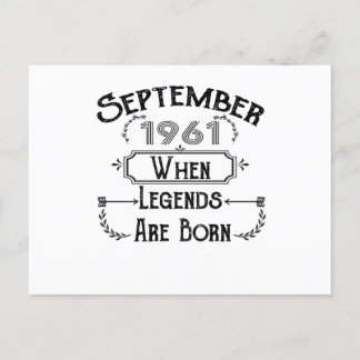 september 1961 wanneer legeringen worden geboren briefkaart