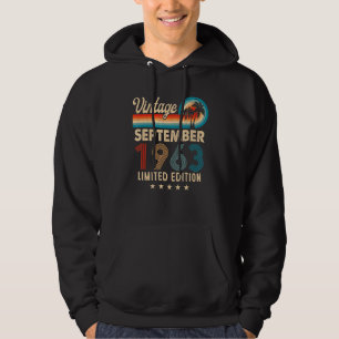 september 1963 59e verjaardag hoodie