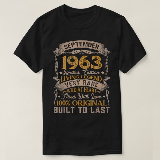 SEPTEMBER 1963 Limited Edition T-shirt (Design voorkant)