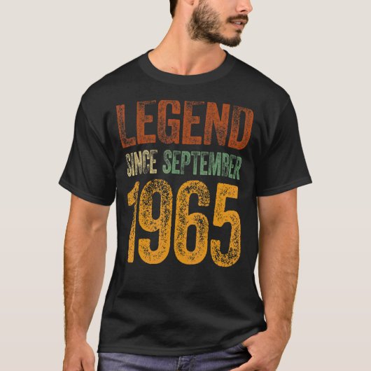 september 1965 geboren sinds t-shirt (Voorkant)