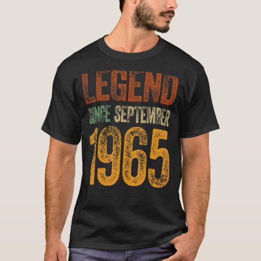  september 1965 geboren sinds t-shirt (Voorkant)
