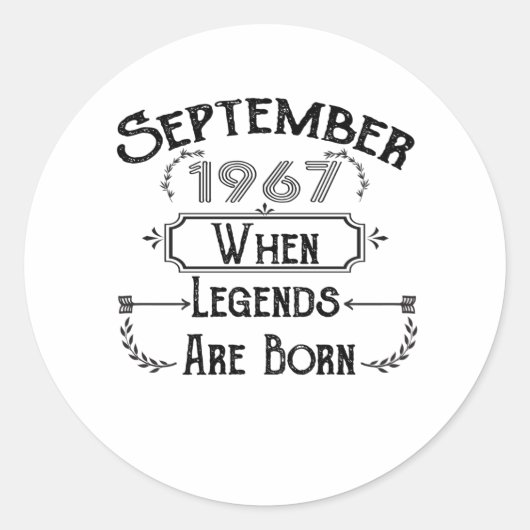 september 1967 bij het lenen van legeringen ronde sticker (Voorkant)