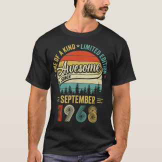 september 1968  55 jaar oud Retro 55th Bir T-shirt